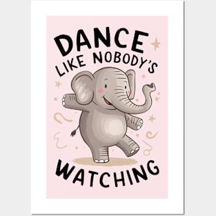 Dancing Elephant Kids Posters and Art